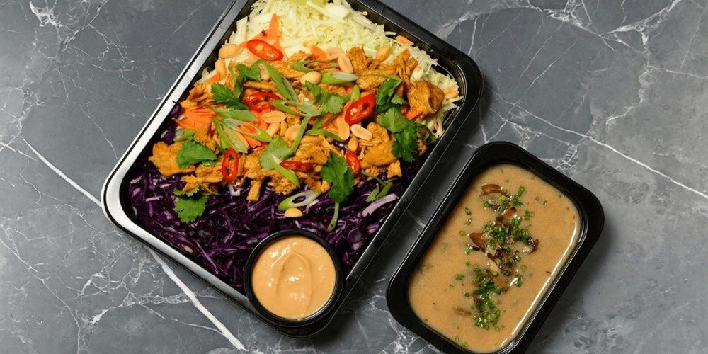 Obědové menu Tasty Box: polévka a hlavní chod do kanceláře